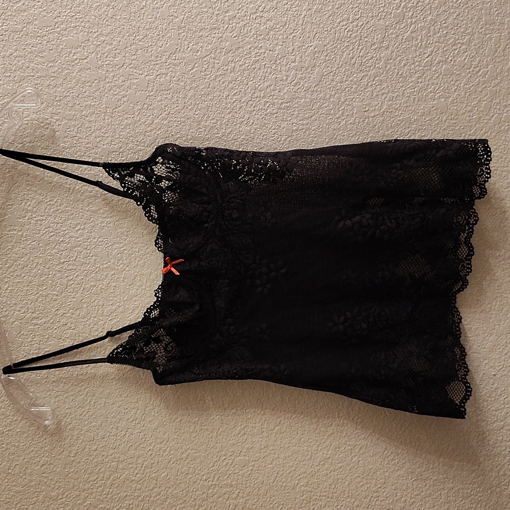 Victoria's Secret Size M Black Lace Top B3